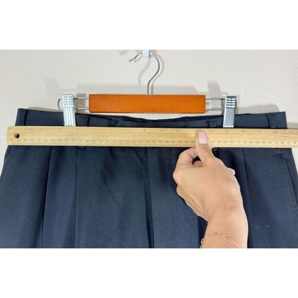 Brooks Brothers Men's Classic Black Pleated 100% Wool Slacks 34W x 30L - Picture 7 of 8